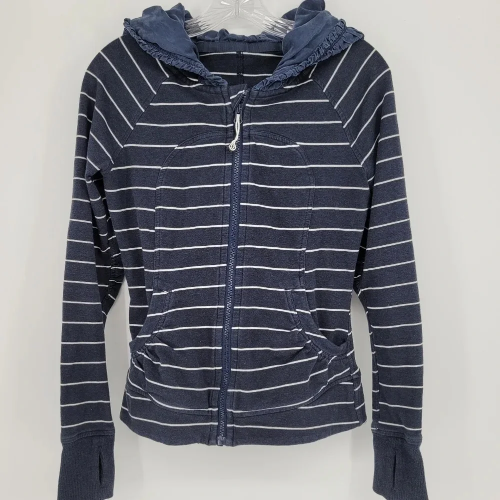 Lululemon movement jacket stripe size 4